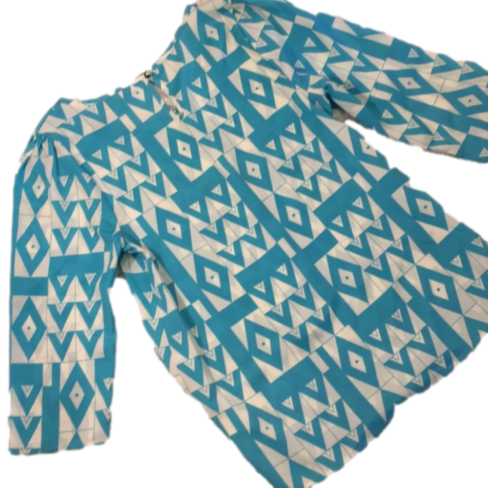 Everly Geometric Blouse Sz S